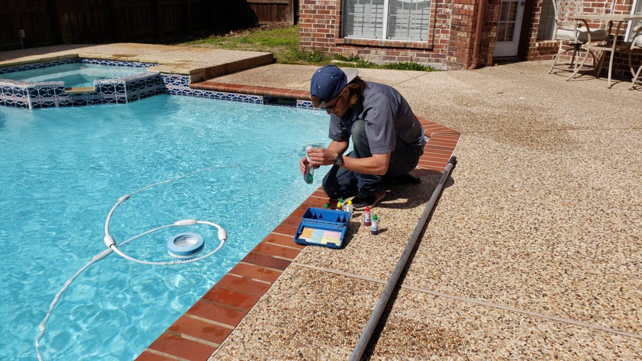 Vacation sitting with Bluewave Pools. One time cleaning