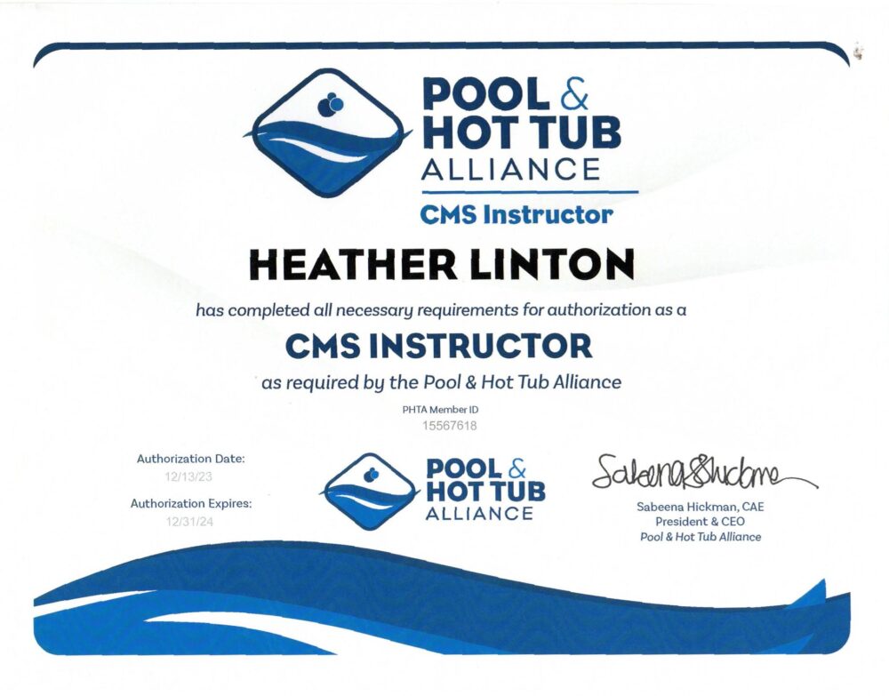 Linton,Heather CMS Instructor Cert273