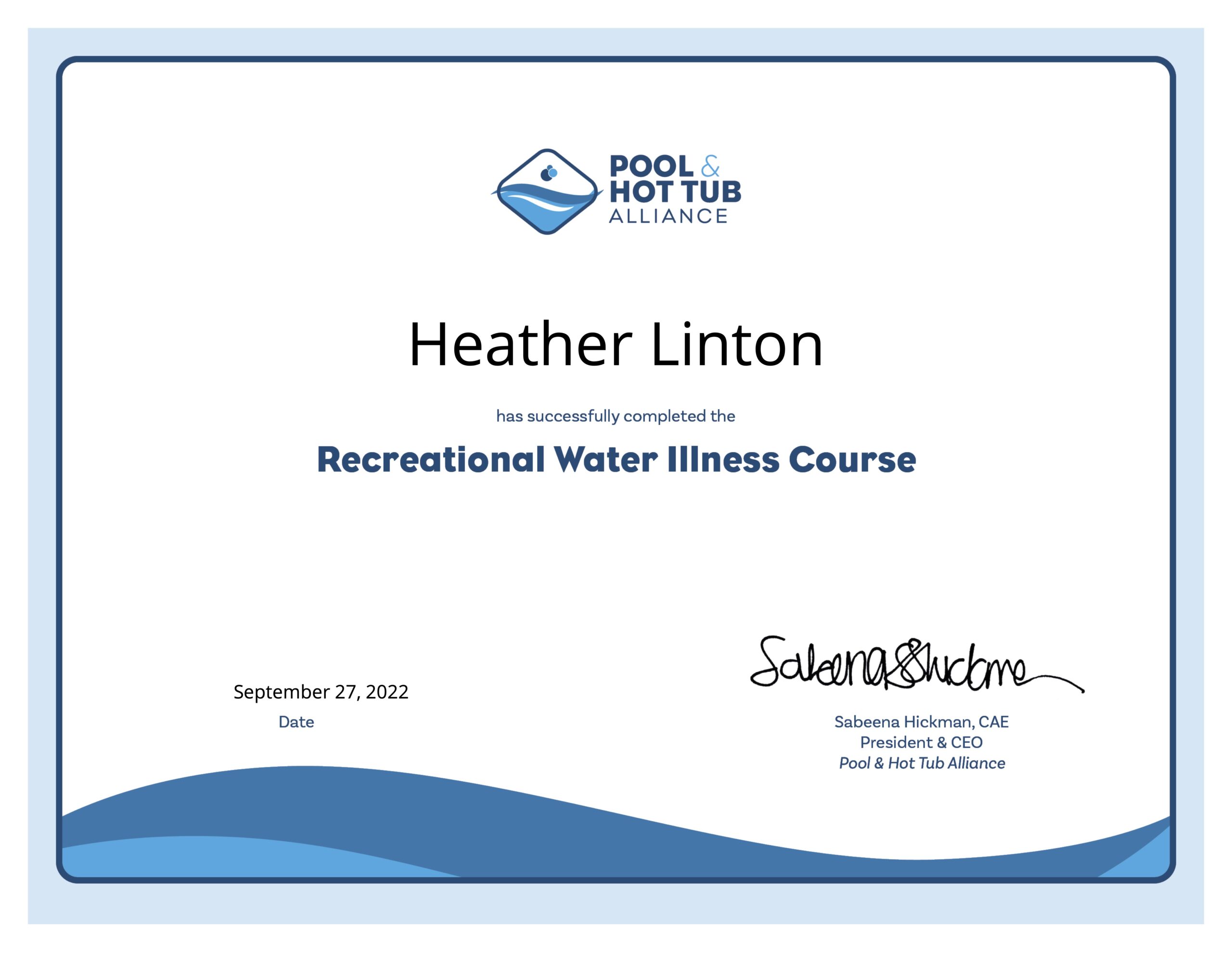RWI Certification