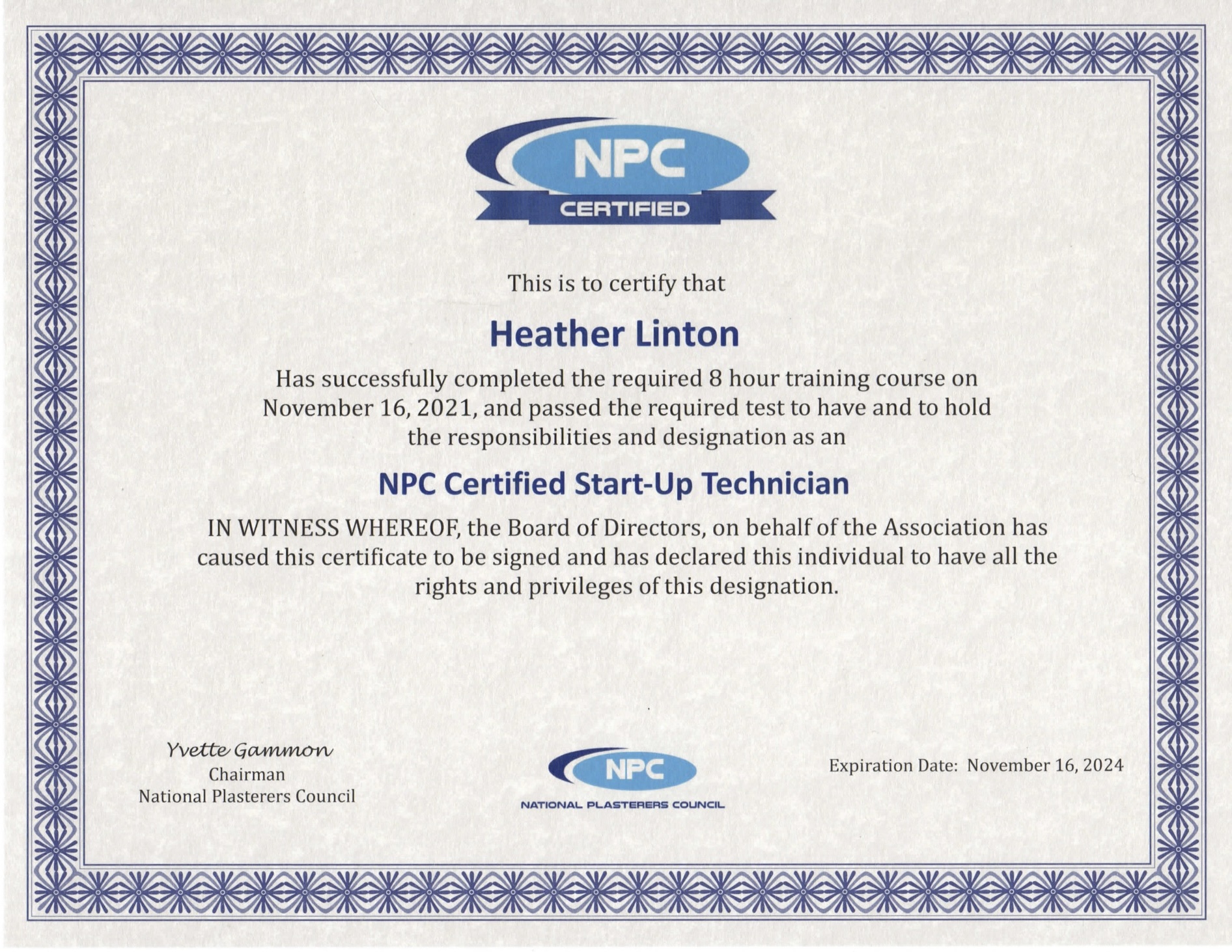 Start Up Certification